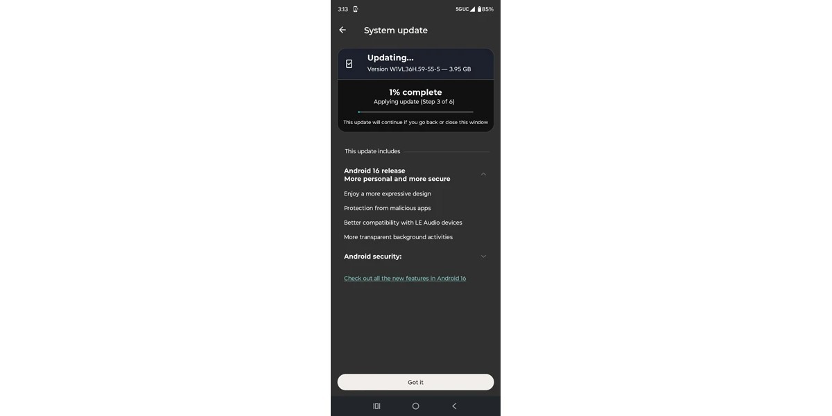 모토로라 최신 폴드, 미국에서 안드로이드 16 업데이트 제공