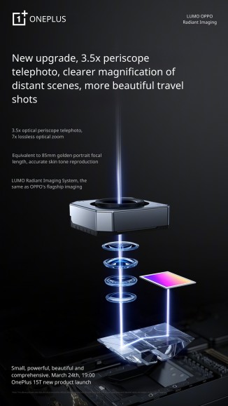 원플러스 15T 카메라, 출시 전 정보 공개