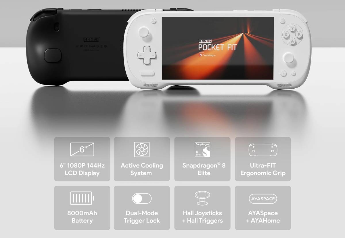 Ayaneo 포켓 FIT 콘솔, 스냅드래곤 8 엘리트 기반 중단