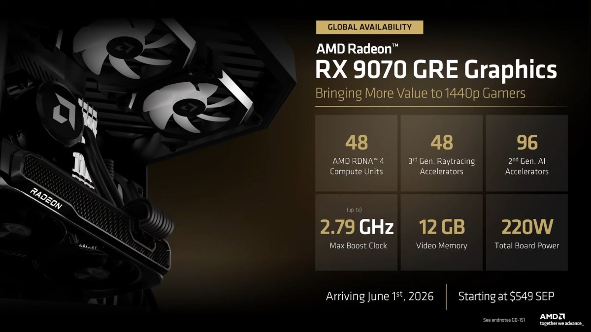 AMD, 컴퓨텍스 2026서 5800X3D·7700X3D·RX 9070 GRE 등 구형 제품 리프레시 이미지 3